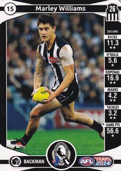 2014 Team Zone AFL Team #15 Marley Williams Front